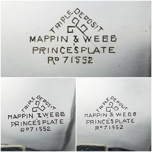 Around 1920 British antique silver plated tea set Mappin & Webb